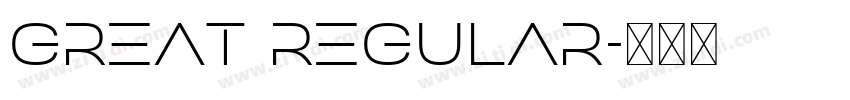 great regular字体转换